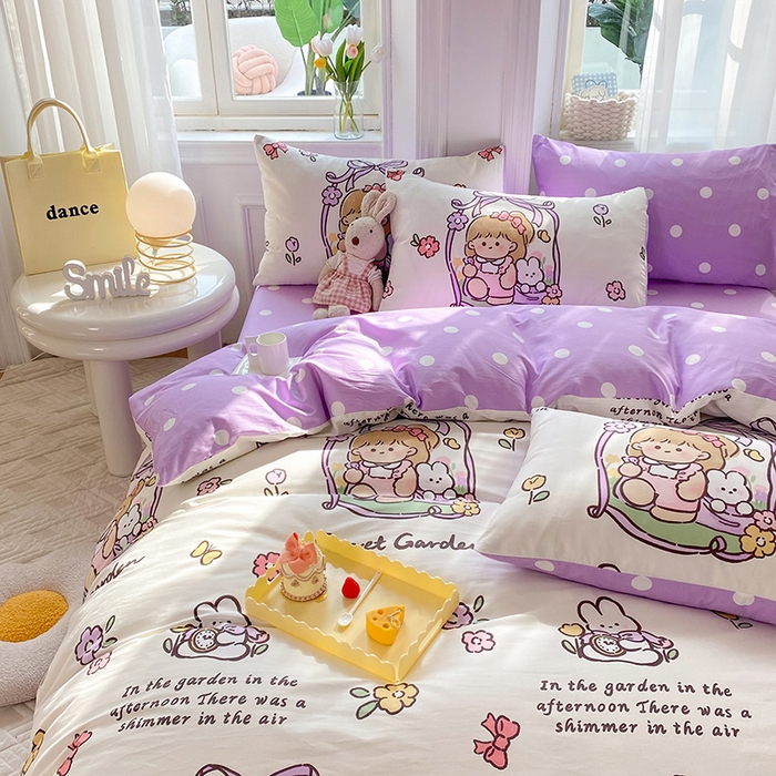 91家纺网 家纺一手货源 找家纺 慕梵家居 2023新款全棉13372四件套 西莉娅