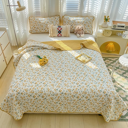 91家纺网 家纺一手货源 找家纺 （总）沐纯家居 2023春夏新品40S全棉12868水洗印花床盖