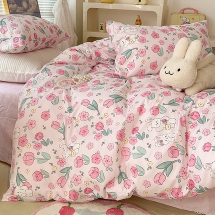 （总）昔可 2023新款全棉春日氛围系列四件套