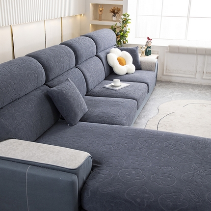 91家纺网 家纺一手货源 找家纺 （总）沐沐 2026新款草莓兔提花沙发笠