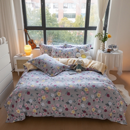 91家纺网 家纺一手货源 找家纺 （总）芷凡家纺 2023新款锦棉磨毛印花四件套