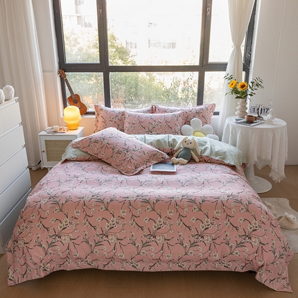 91家纺网 家纺一手货源 找家纺 （总）芷凡家纺 2023新款锦棉磨毛印花四件套