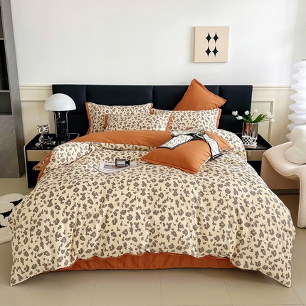 91家纺网 家纺一手货源 找家纺 （总）梵克保罗 2024春夏新品水洗棉麻双层纱四件套