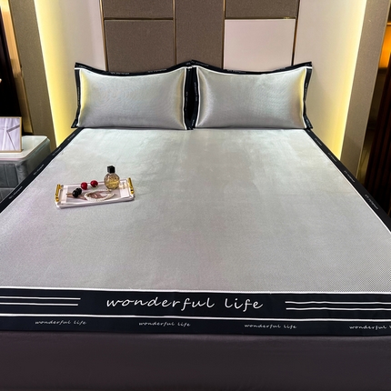 91家纺网 家纺一手货源 找家纺 （总）宅部落 2023年美好生活纯色冰藤席