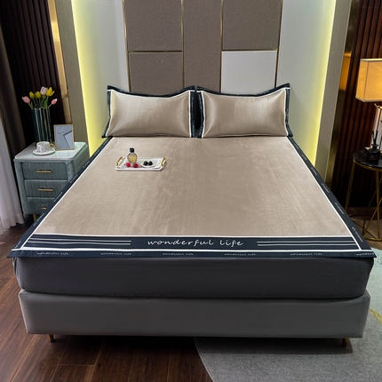 91家纺网 家纺一手货源 找家纺 （总）宅部落 2023年美好生活纯色冰藤席