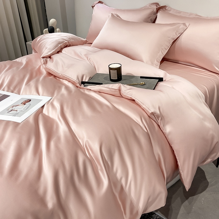 91家纺网 家纺一手货源 找家纺 （总）涵宸 兰精天丝TM纯色四件套