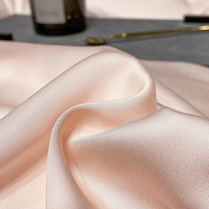 91家纺网 家纺一手货源 找家纺 涵宸 兰精天丝TM纯色四件套 蜜桃粉