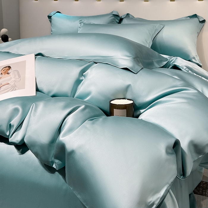 91家纺网 家纺一手货源 找家纺 涵宸 兰精天丝TM纯色四件套 海蒂兰