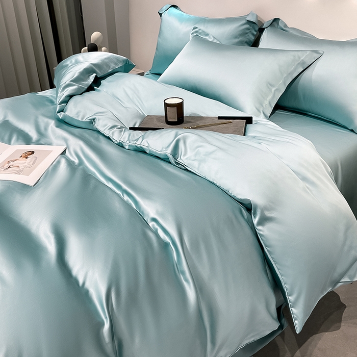 91家纺网 家纺一手货源 找家纺 涵宸 兰精天丝TM纯色四件套 海蒂兰