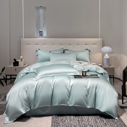 涵宸 兰精天丝TM纯色四件套 碧海绿