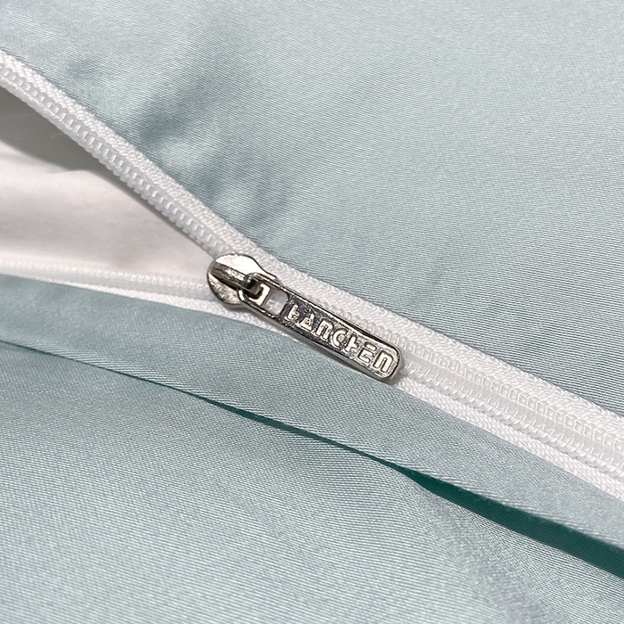 91家纺网 家纺一手货源 找家纺 涵宸 兰精天丝TM纯色四件套 碧海绿