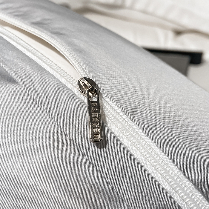 91家纺网 家纺一手货源 找家纺 涵宸 兰精天丝TM纯色四件套 古董白+大地灰