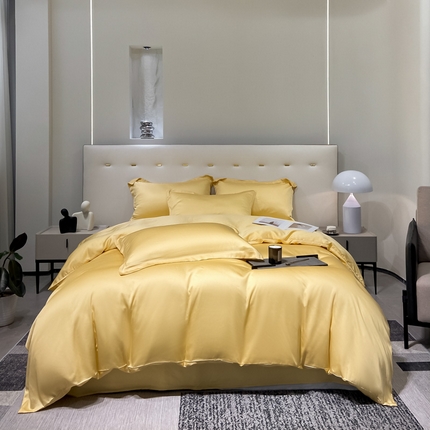 91家纺网 家纺一手货源 找家纺 （总）涵宸 兰精天丝TM纯色四件套