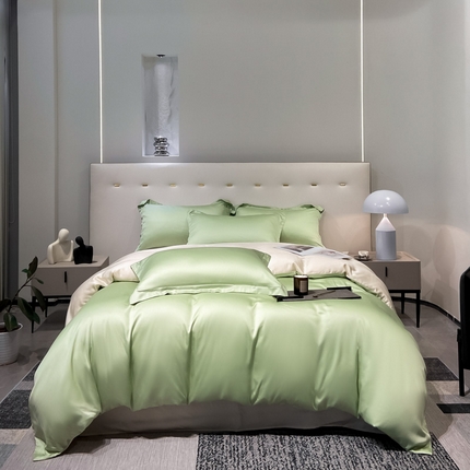 91家纺网 家纺一手货源 找家纺 （总）涵宸 兰精天丝TM纯色四件套