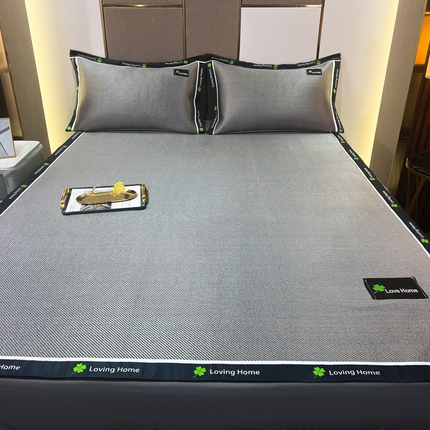 宅部落 2023年四叶草系列养生冰藤席 暗夜黑