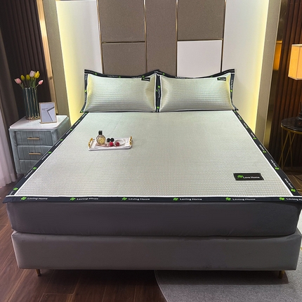 91家纺网 家纺一手货源 找家纺 （总）宅部落 2023年四叶草系列养生冰藤席