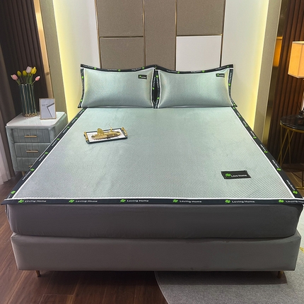 91家纺网 家纺一手货源 找家纺 （总）宅部落 2023年四叶草系列养生冰藤席