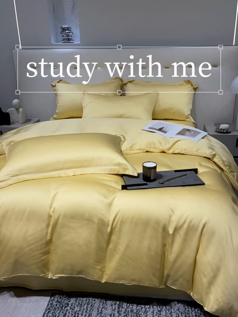 91家纺网 家纺一手货源 找家纺 涵宸 兰精天丝TM纯色四件套 锦黄