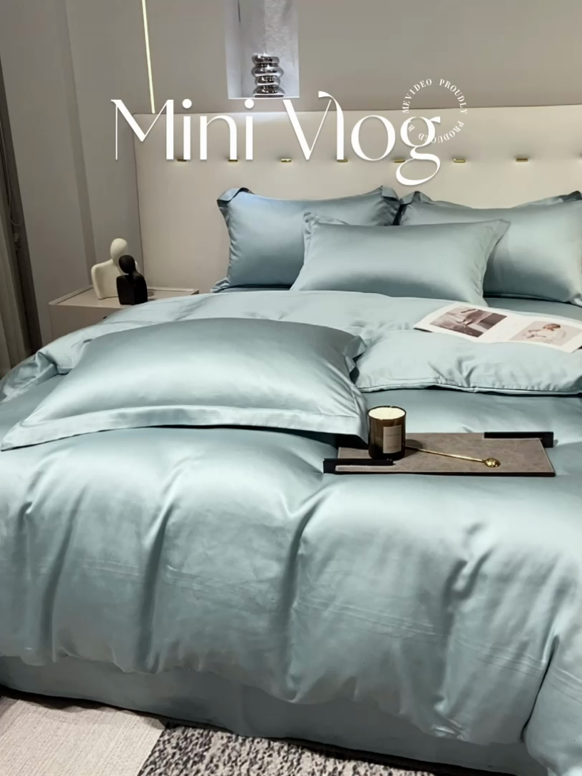 91家纺网 家纺一手货源 找家纺 涵宸 兰精天丝TM纯色四件套 海蒂兰