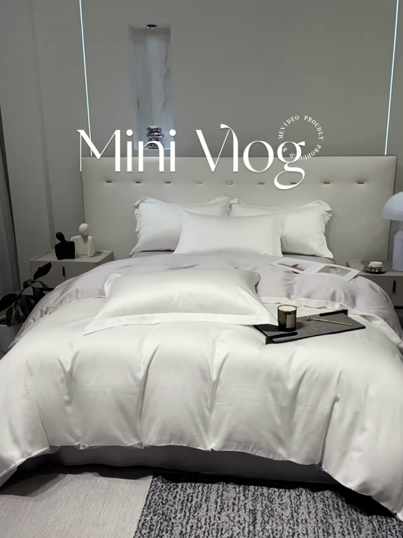 91家纺网 家纺一手货源 找家纺 涵宸 兰精天丝TM纯色四件套 古董白+大地灰