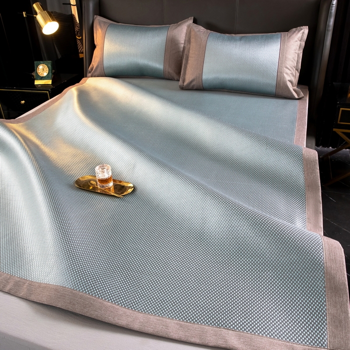 91家纺网 家纺一手货源 找家纺  总 伊被源  2023新款高密度纺织碳光冰藤席