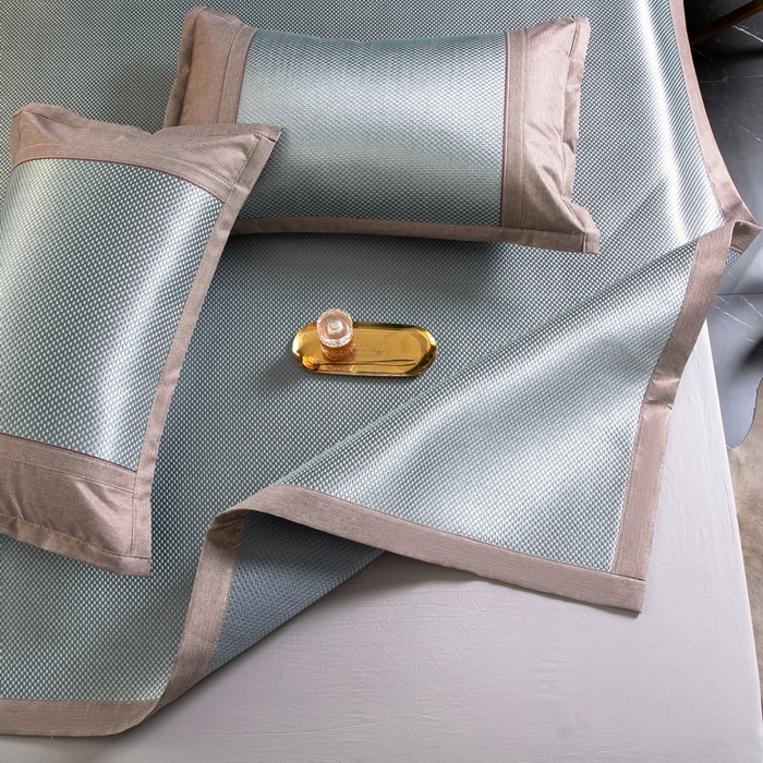 91家纺网 家纺一手货源 找家纺  总 伊被源  2023新款高密度纺织碳光冰藤席