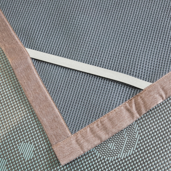 91家纺网 家纺一手货源 找家纺  伊被源  2023新款高密度纺织碳光冰藤席 路易登-灰绿