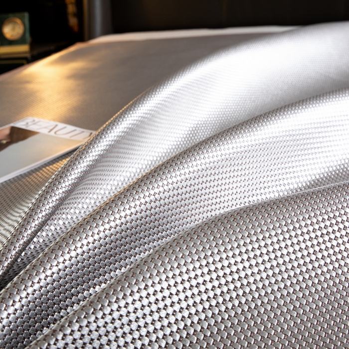 91家纺网 家纺一手货源 找家纺  伊被源  2023新款高密度纺织碳光冰藤席 冰川-银灰