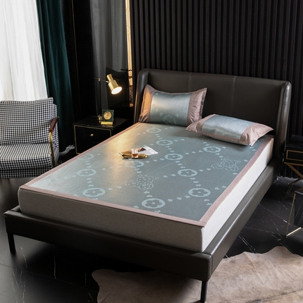 91家纺网 家纺一手货源 找家纺  总 伊被源  2023新款高密度纺织碳光冰藤席