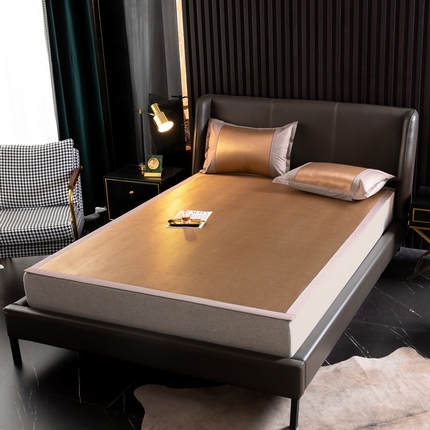 91家纺网 家纺一手货源 找家纺  总 伊被源  2023新款高密度纺织碳光冰藤席