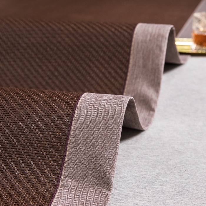 91家纺网 家纺一手货源 找家纺  伊被源  2023新款山茶刺绣艾草凉席系列 山茶刺绣艾草火山炭