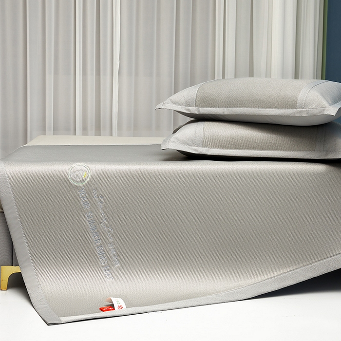 91家纺网 家纺一手货源 找家纺 (总）伊被源  2023新款凉感冰藤刺绣软席-冰镇席、酷爽席