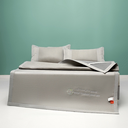 2023新款凉感冰藤刺绣软席-冰镇席、酷爽席 冰镇席-浅灰