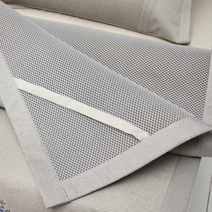 91家纺网 家纺一手货源 找家纺 2023新款凉感冰藤刺绣软席-冰镇席、酷爽席 酷爽席-浅灰