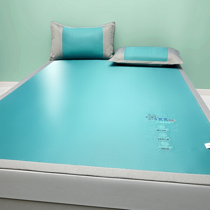 91家纺网 家纺一手货源 找家纺 2023新款凉感冰藤刺绣软席-冰镇席、酷爽席  酷爽席-水兰