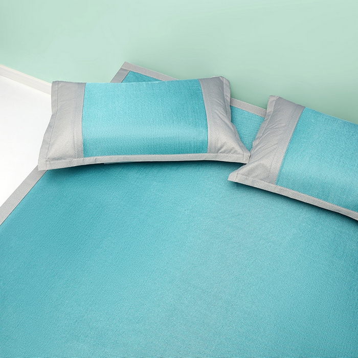 91家纺网 家纺一手货源 找家纺 2023新款凉感冰藤刺绣软席-冰镇席、酷爽席  酷爽席-水兰