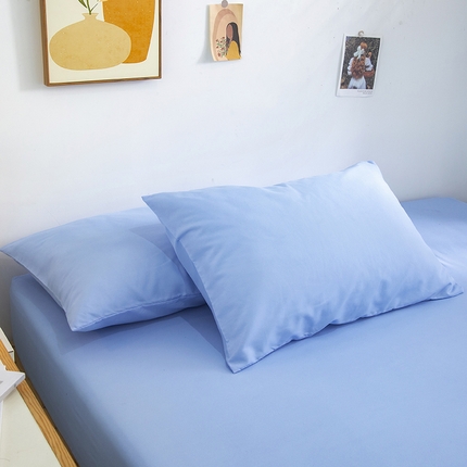 91家纺网 家纺一手货源 找家纺 （总）曼璐单人枕套加厚水洗棉日式无印风格子条纹枕芯套48*74cm