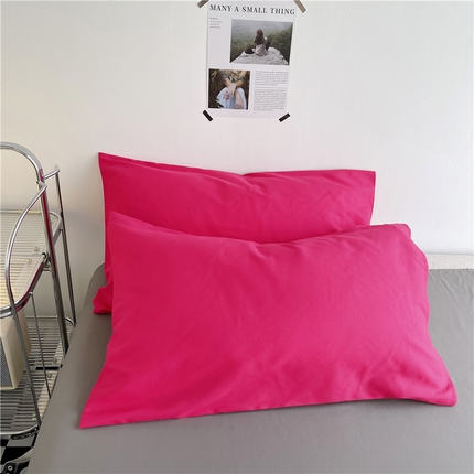 91家纺网 家纺一手货源 找家纺 （总）曼璐单人枕套加厚水洗棉日式无印风格子条纹枕芯套48*74cm