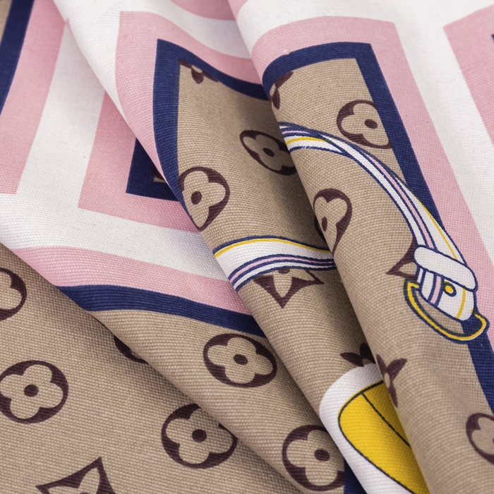 91家纺网 家纺一手货源 找家纺 萌宝老粗布毛绒玩具2023纯棉印花老粗布床单凉席套件花边款三件套 摩登包包