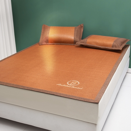 91家纺网 家纺一手货源 找家纺 （总）伊被源 2023新款加厚刺绣古藤席三件套-可可西里