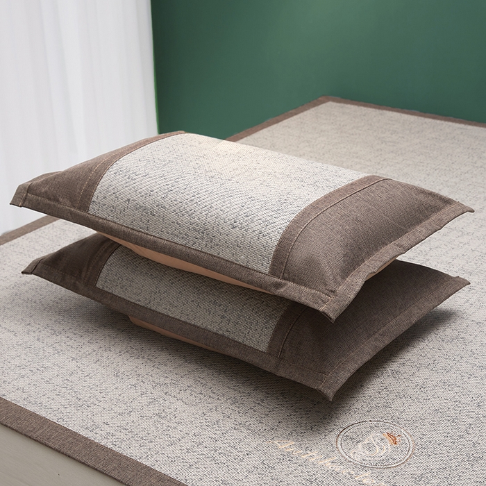 91家纺网 家纺一手货源 找家纺 伊被源 2023新款加厚刺绣古藤席三件套-可可西里 可可西里-银灰