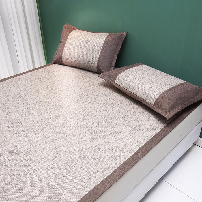 91家纺网 家纺一手货源 找家纺 伊被源 2023新款加厚刺绣古藤席三件套-可可西里 可可西里-银灰