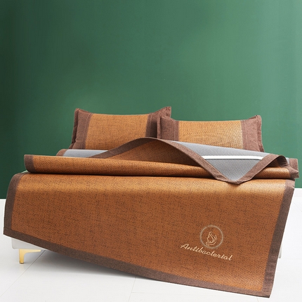 伊被源 2023新款加厚刺绣古藤席三件套-可可西里 可可西里-藤黄