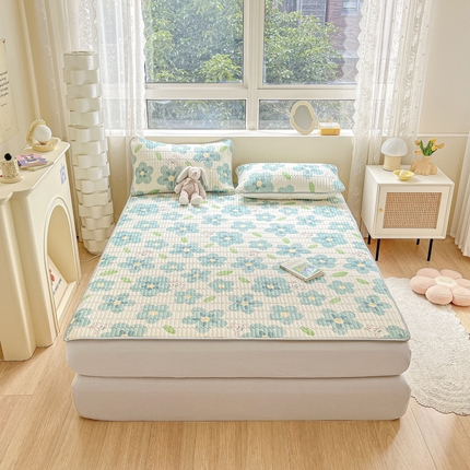 寐居家纺 2023新款夏被同款凉席 蓝色心情