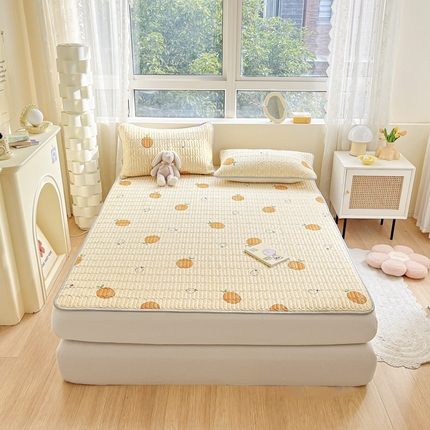 寐居家纺 2023新款夏被同款凉席 我爱橘子