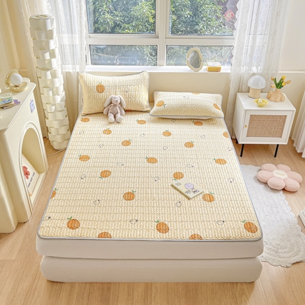 91家纺网 家纺一手货源 找家纺 寐居家纺 2023新款夏被同款凉席 我爱橘子