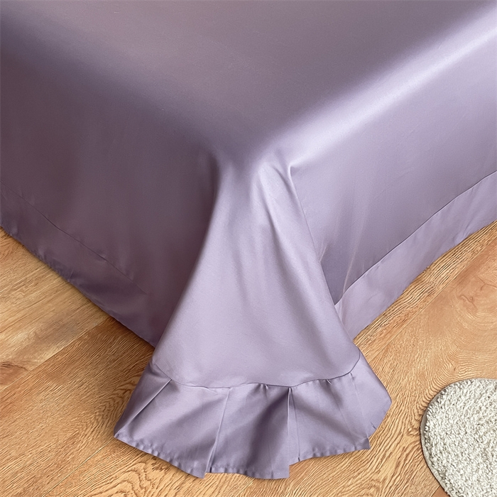 91家纺网 家纺一手货源 找家纺 （总）秀色家纺 2025新品Ａ类60s长绒棉唤醒系列四件套 唤醒-奶昔白+丁香