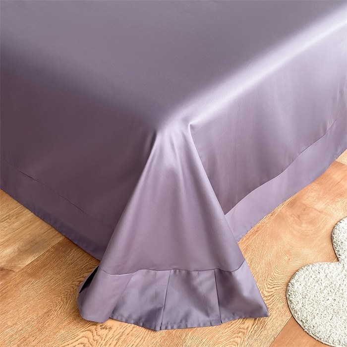 91家纺网 家纺一手货源 找家纺 （总）秀色家纺 2025新品Ａ类60s长绒棉唤醒系列四件套 唤醒-茱萸粉+丁香