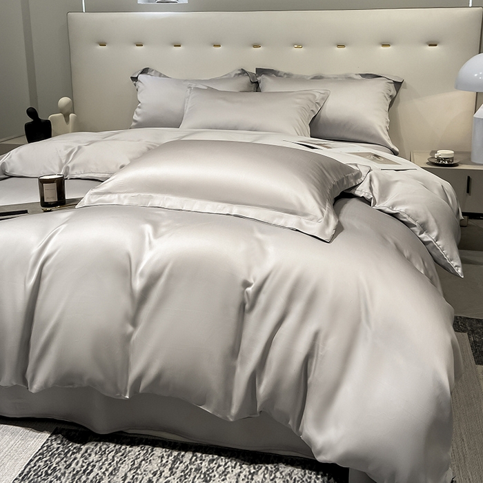 91家纺网 家纺一手货源 找家纺 涵宸家纺  2023新款天丝ᵀᴹ纯色-单被套 单被套-大地灰