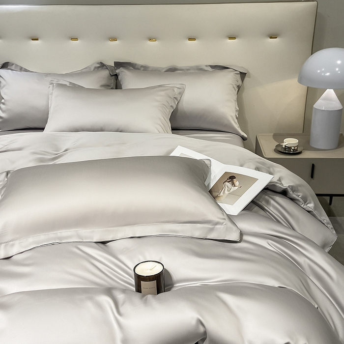 91家纺网 家纺一手货源 找家纺 涵宸家纺  2023新款天丝ᵀᴹ纯色-单被套 单被套-大地灰